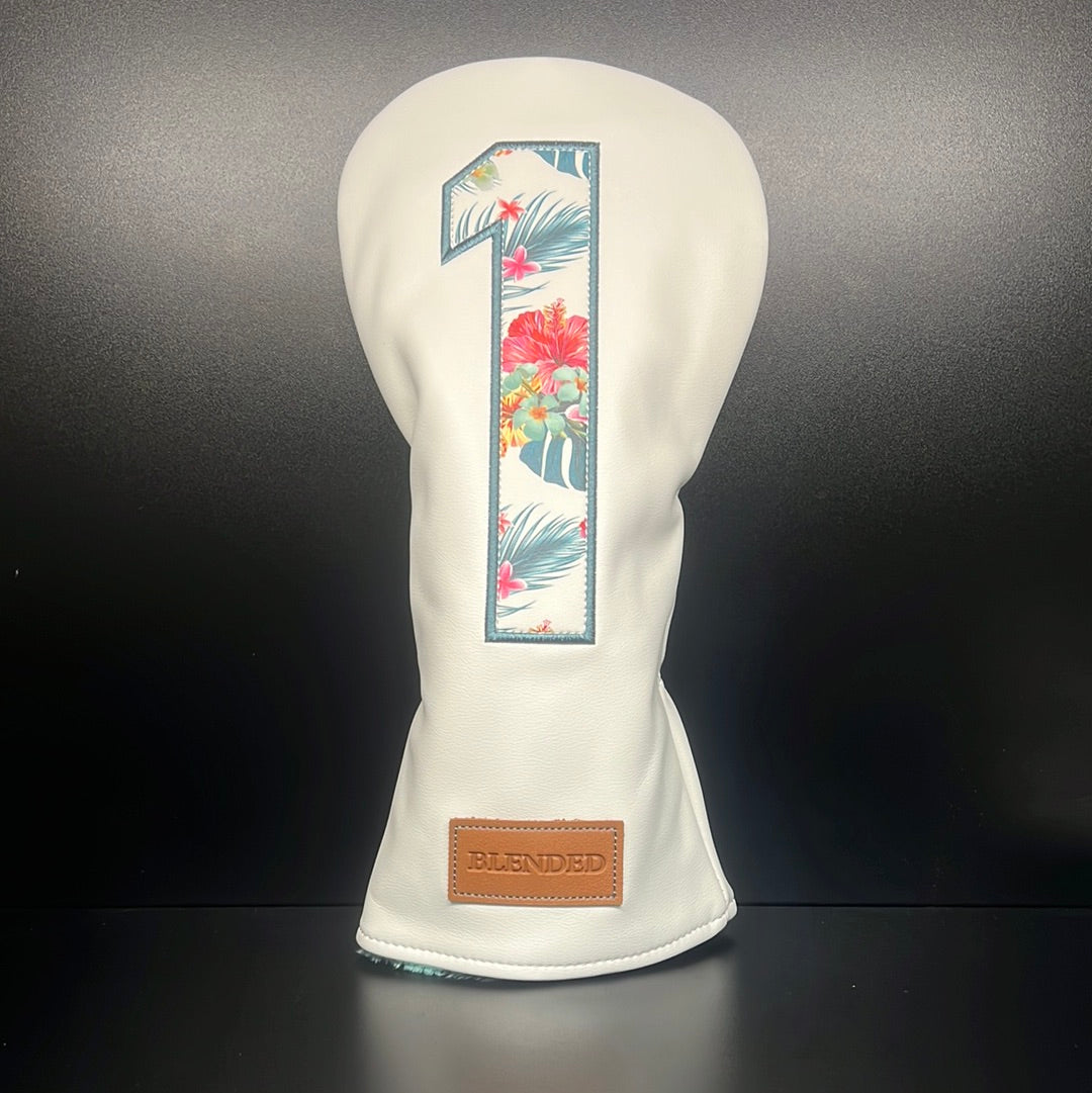 Tropical Floral Print Headcover