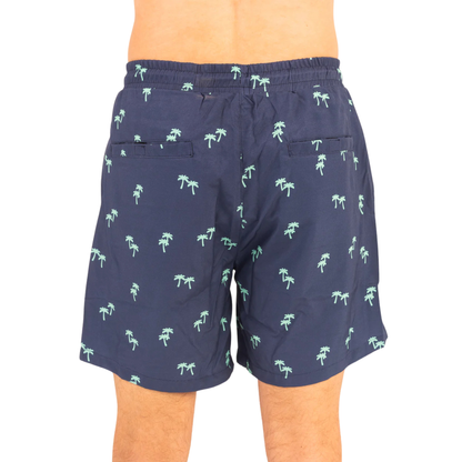 Tropical Trees - Waterproof Swim Shorts With A Waterproof Pocket - Triathlete Store