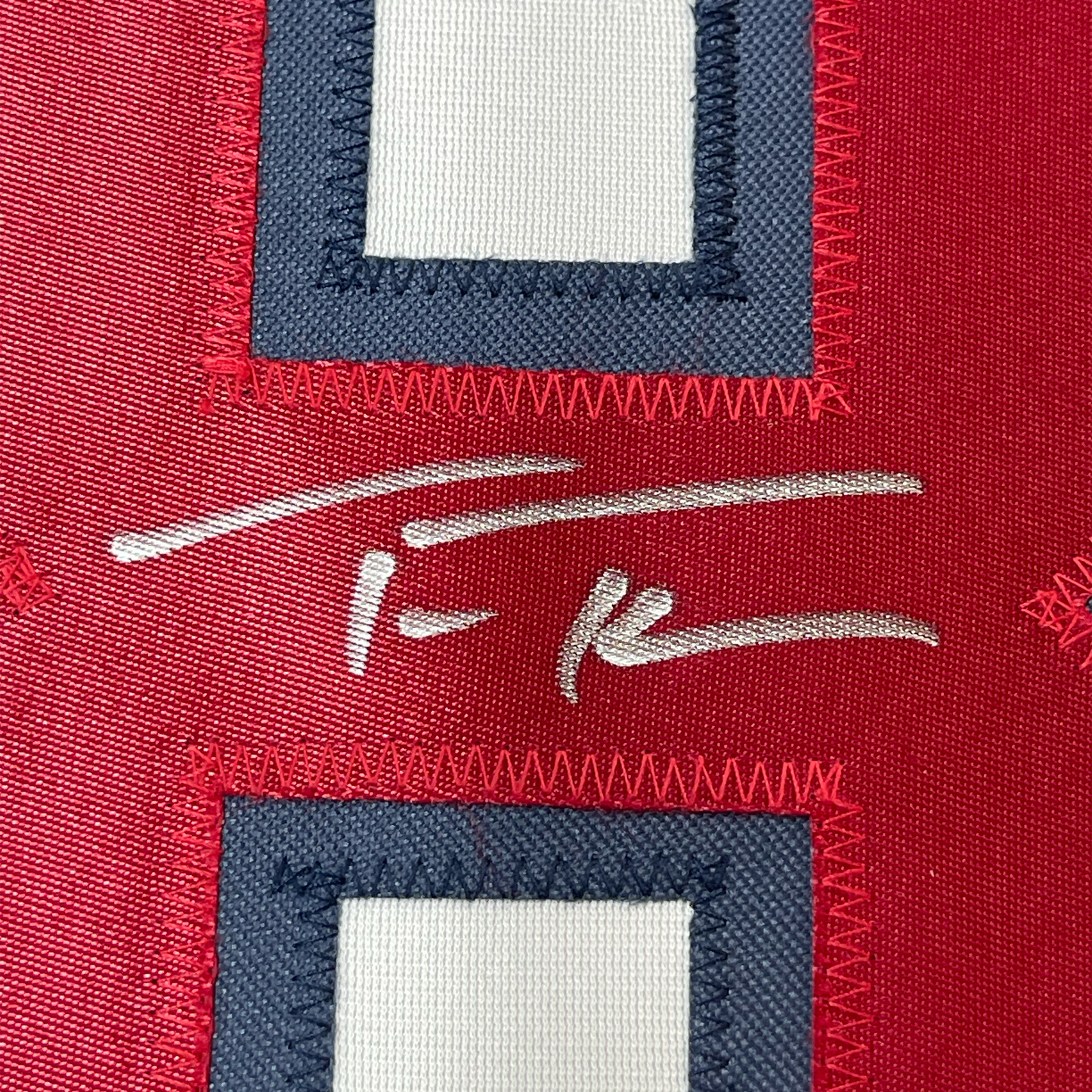 Framed Autographed/Signed Trea Turner 35x39 United States USA White World Baseball Classic WBC Jersey Beckett BAS COA