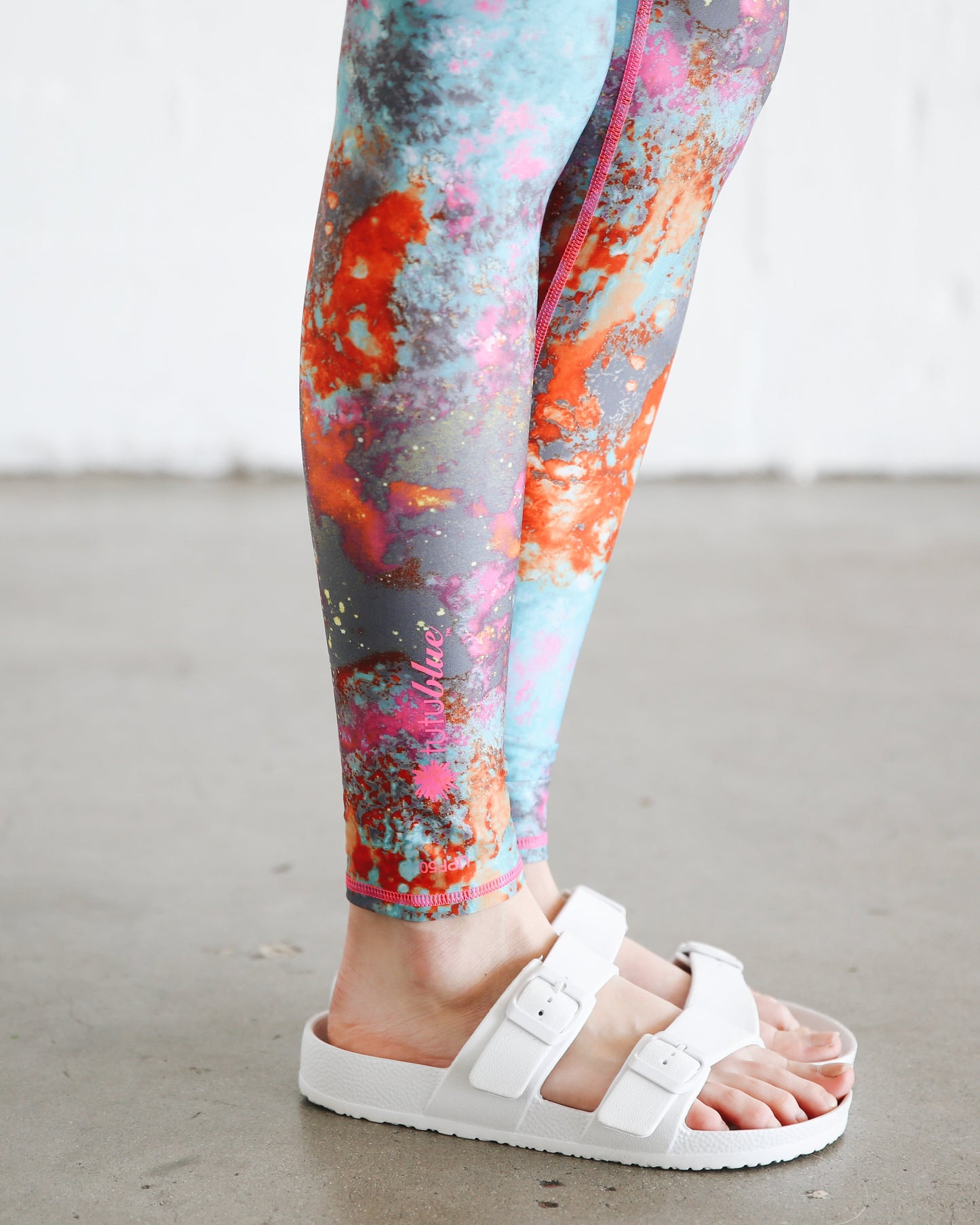 Women's Swim Leggings  - Koi Pond
