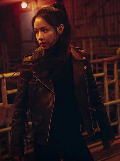 Twelve S01 Lee Joo-bin Black Biker Jacket