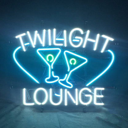 Twilight Lounge Martinis Neon Light Sign