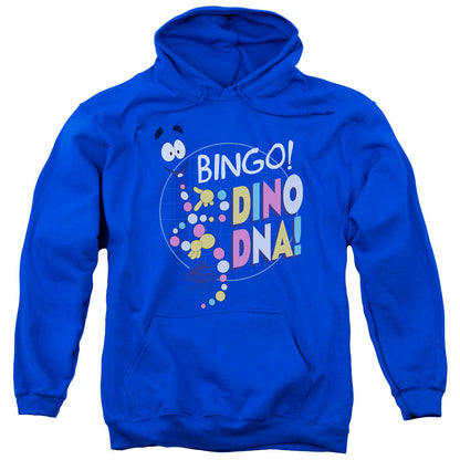 Jurassic Park Bingo Dino Dna Mens Hoodie Royal Blue