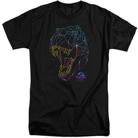 Jurassic Park Neon T Rex Mens Tall T Shirt Black Officially Licensed