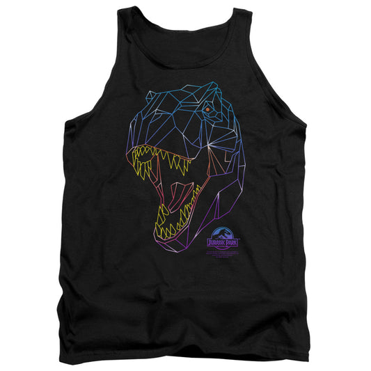 Jurassic Park Neon T-Rex Mens Tank Top Shirt Black