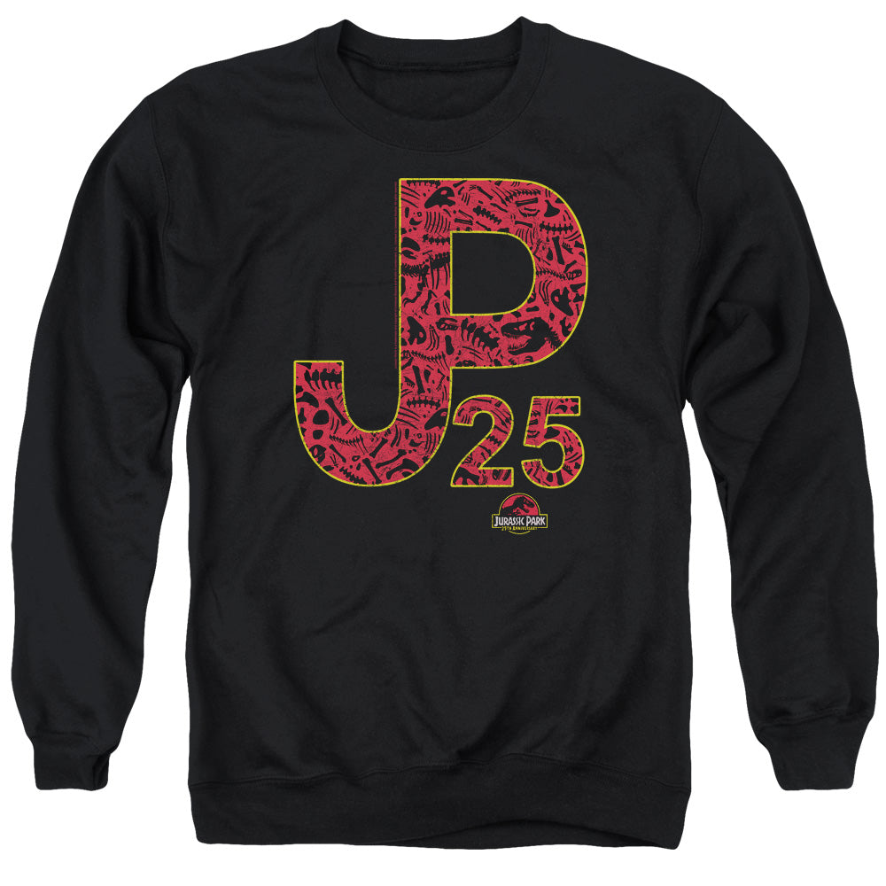 Jurassic Park Jp25 Mens Crewneck Sweatshirt Black Officially Licensed