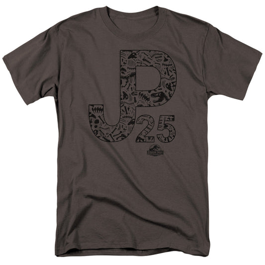 Jurassic Park JP 25 Mens T Shirt Charcoal