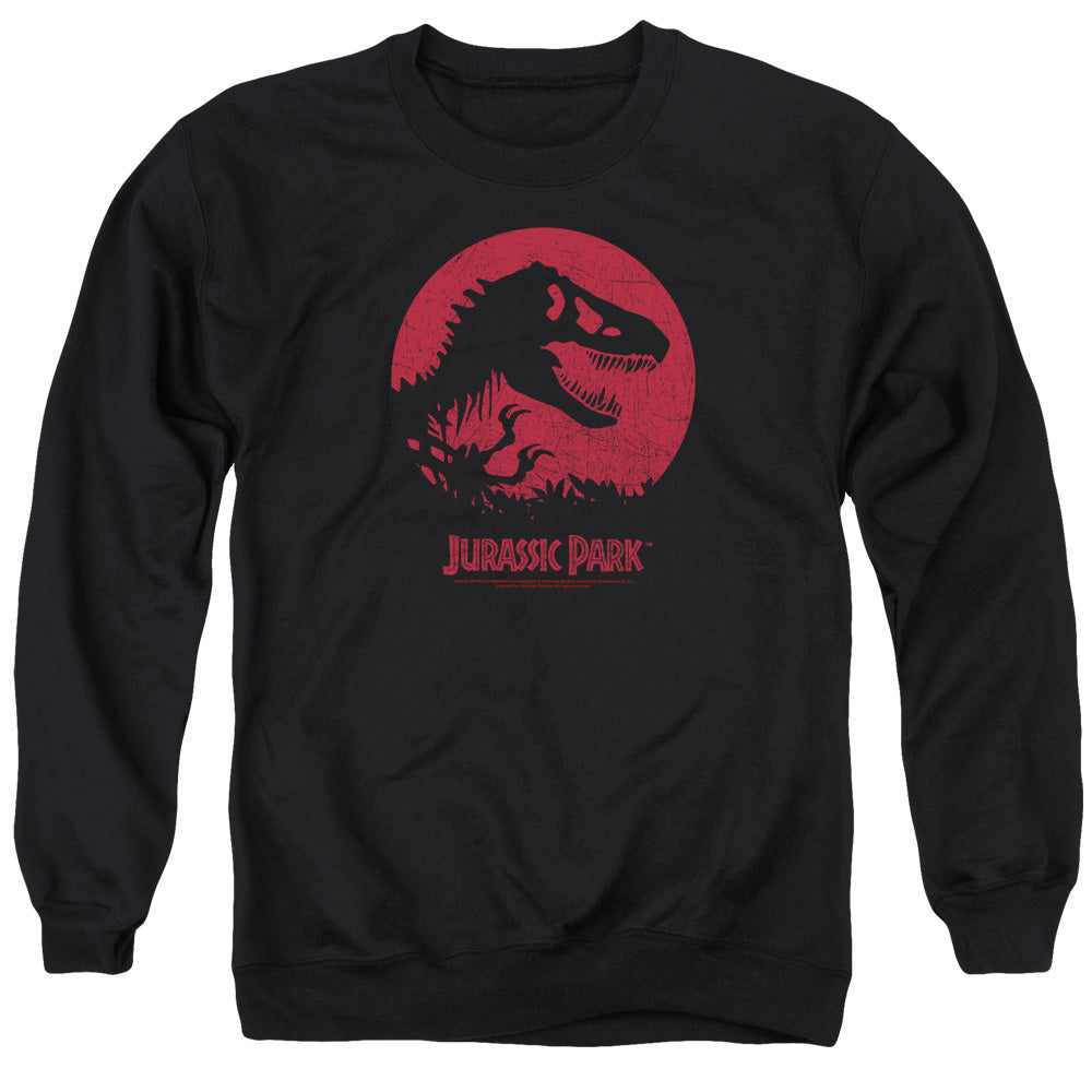 Jurassic Park T Rex Sphere Mens Crewneck Sweatshirt Black Officially Licensed
