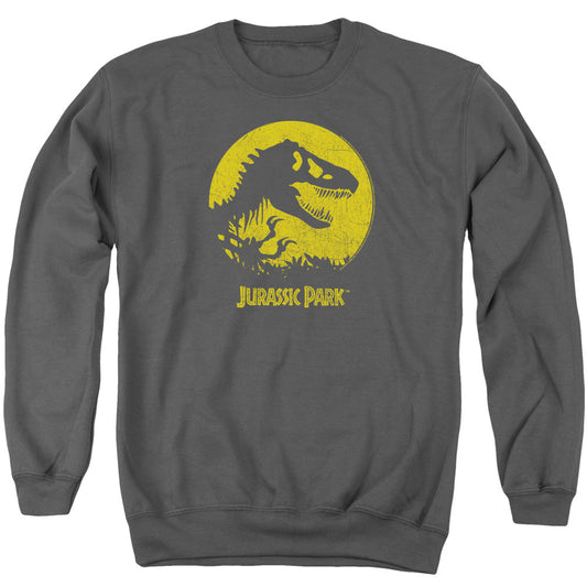 Jurassic Park T Rex Sphere Mens Crewneck Sweatshirt Charcoal Officially Licensed