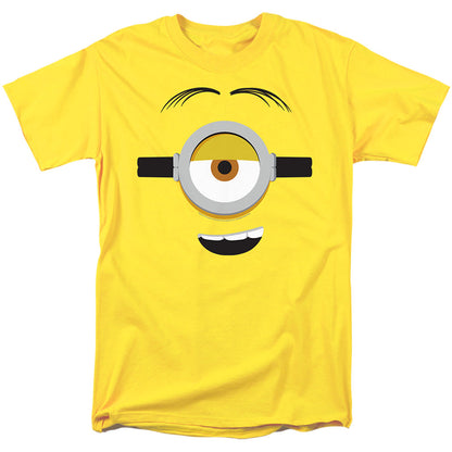 Minions Stuart Face Mens T Shirt Yellow