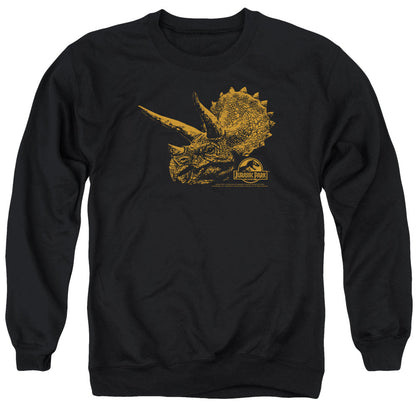 Jurassic Park Tri Mount Mens Crewneck Sweatshirt Black