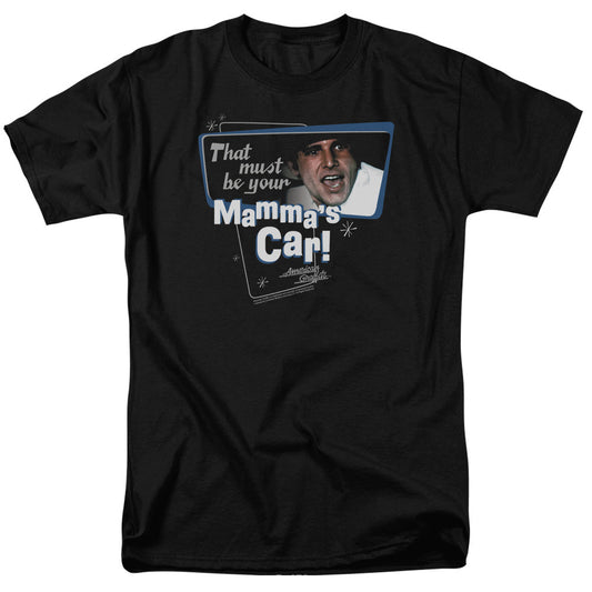American Grafitti Mammas Car Mens T Shirt Black Black Officially Licensed