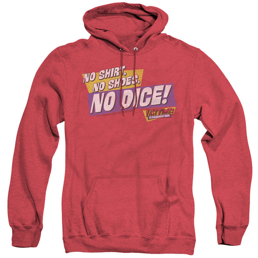 Fast Times Ridgemont High No Dice Heather Mens Hoodie Red Officially Licensed