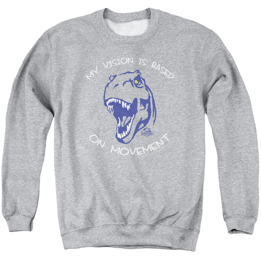 Jurassic Park My Vision Mens Crewneck Sweatshirt Athletic Heather