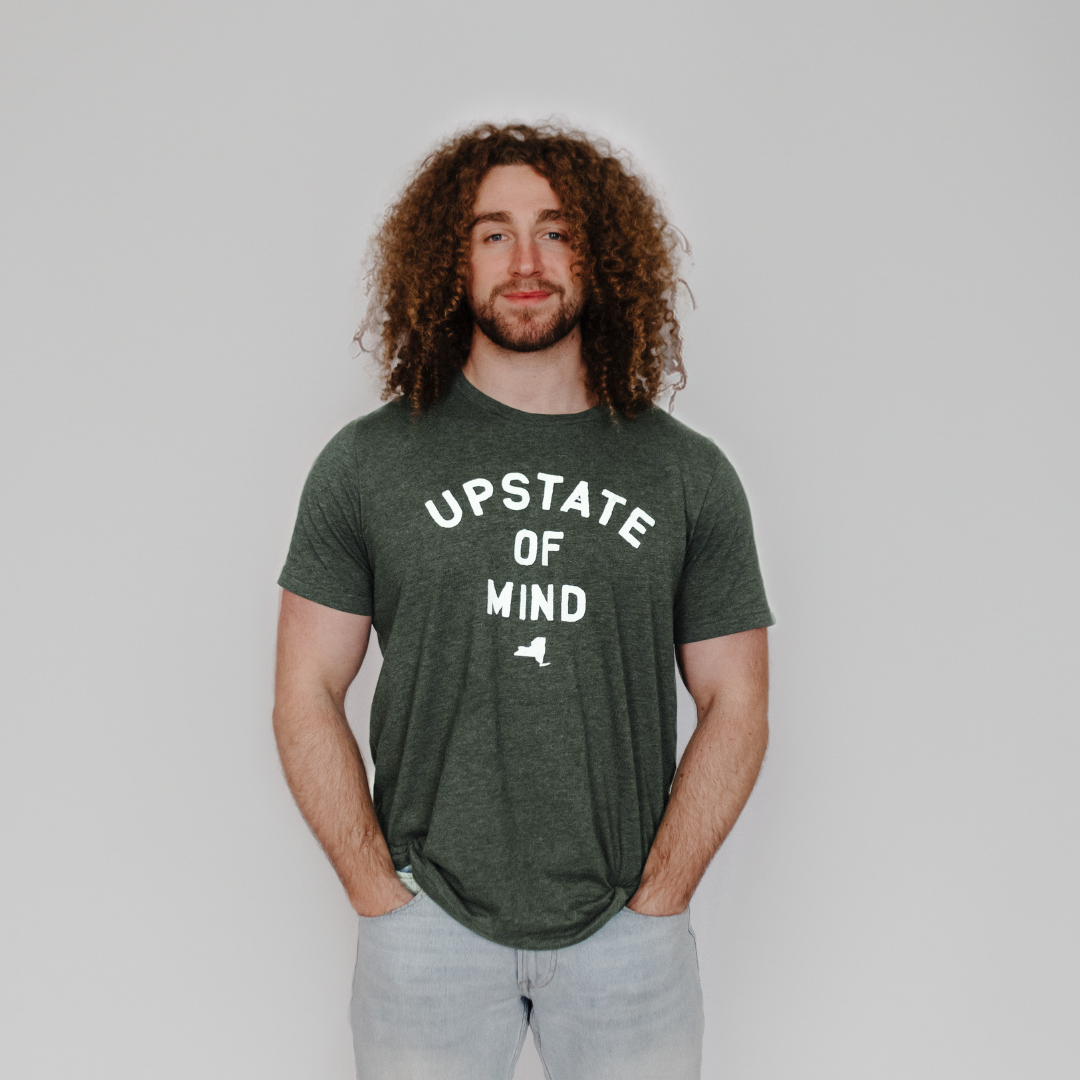 Upstate of Mind Tee - Forest Heather