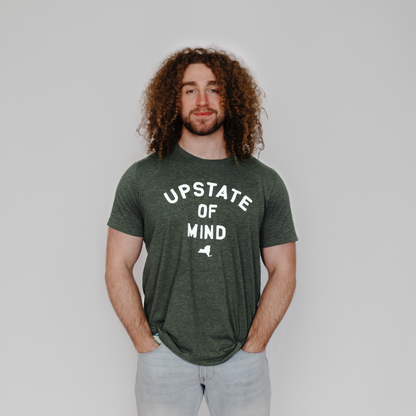 Upstate of Mind Tee - Forest Heather