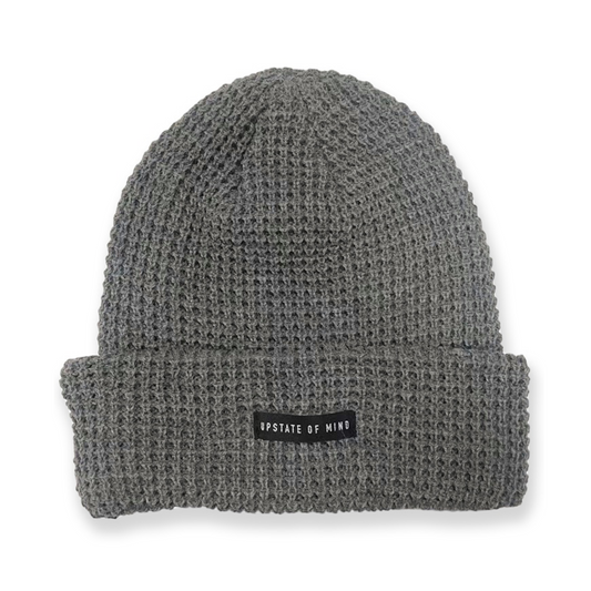 Nomad Waffle Knit Beanie - Charcoal