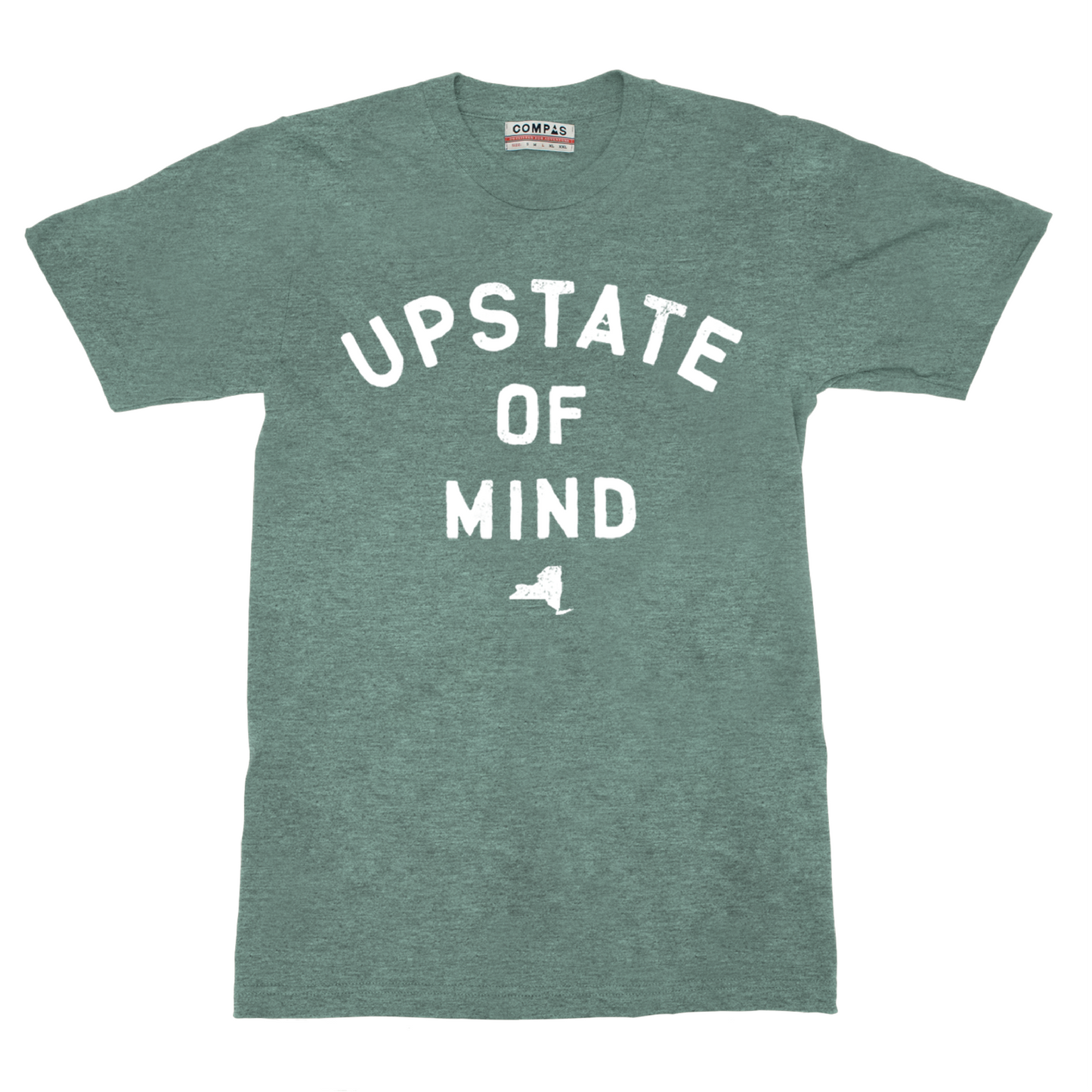 Upstate of Mind Tee - Forest Heather