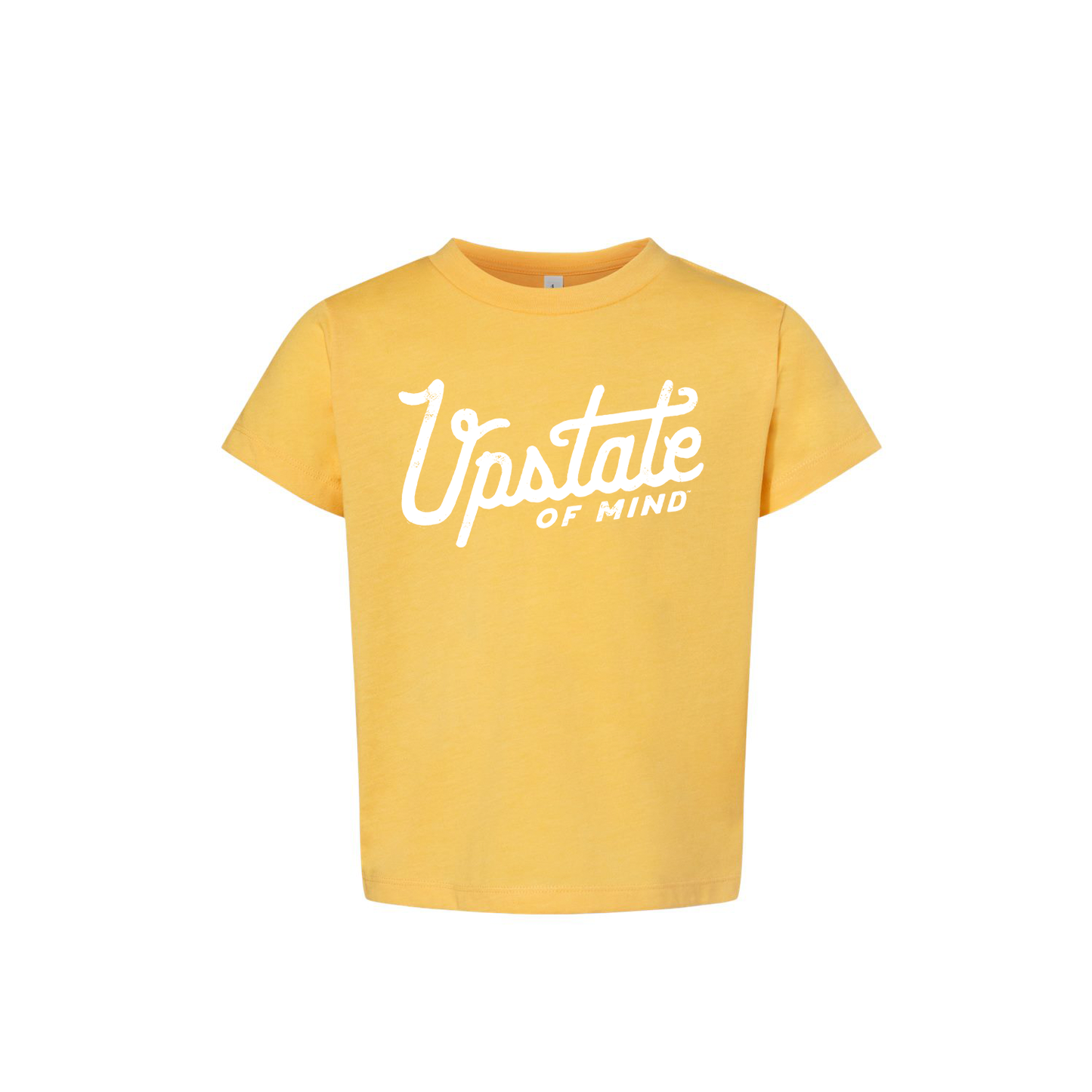 Heritage Script Toddler Tee - Golden Yellow