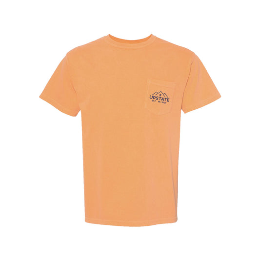 Mountainside Pocket Tee - Orange Sherbert