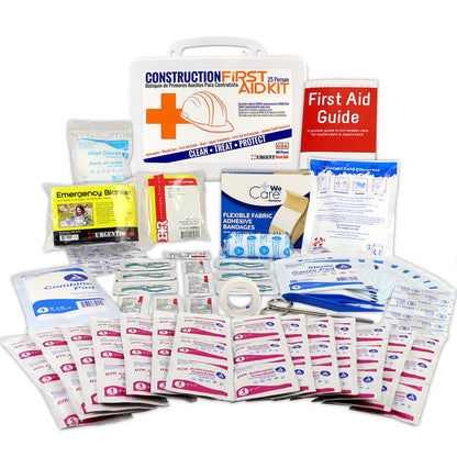 OSHA Contractors First Aid Kit - 25 Person, Plastic, 180 pieces