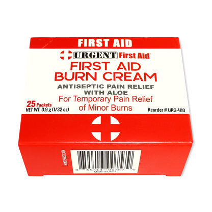 First Aid & Burn Cream .9gram, 25 Packets Per Box