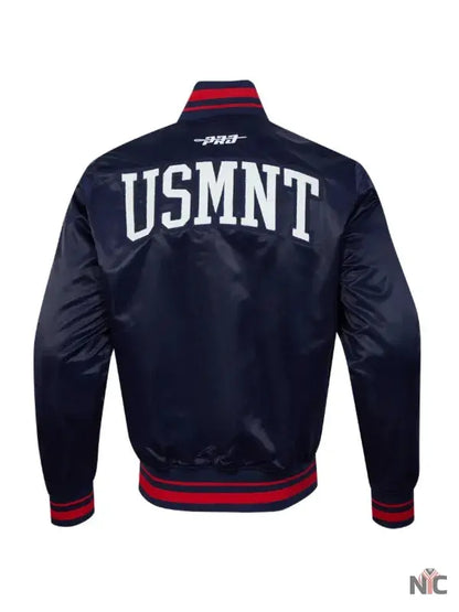 US Soccer 2025 USA Blue Varsity Jacket