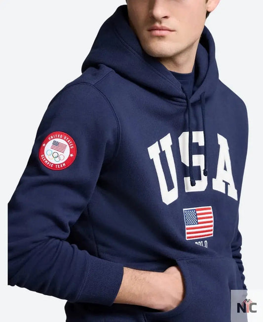 USA MyCountry Vintage Premium Hoodie Navy