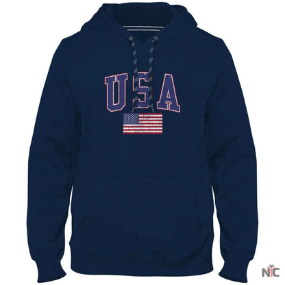 USA MyCountry Vintage Premium Hoodie Navy