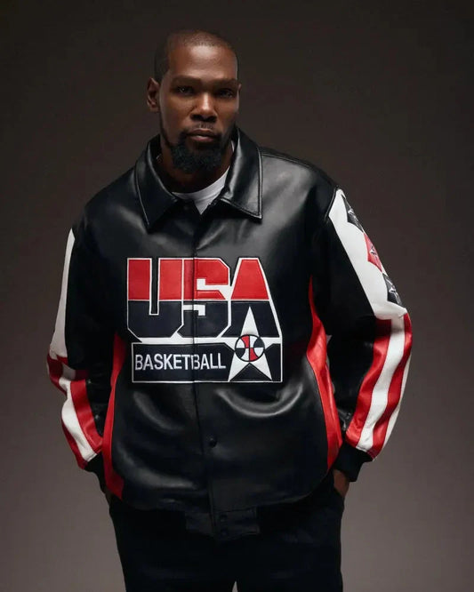 USA Basketball Kevin Durant Leather Jacket