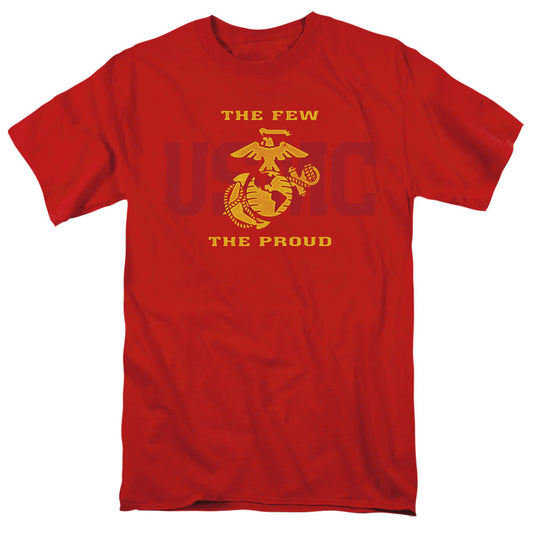Us Marine Corps Split Tag Mens T Shirt Red Officially Licensed