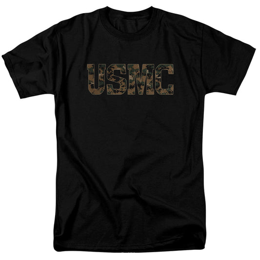 Us Marine Corps Usmc Camo Fill Mens T Shirt Black Officially Licensed
