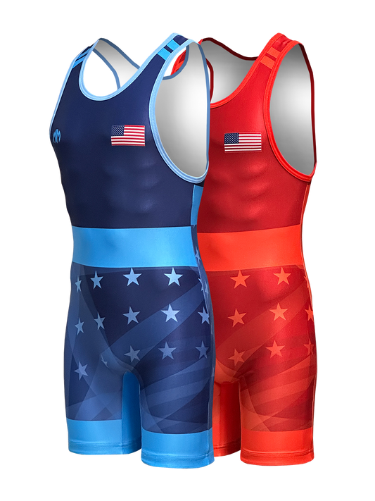 The Spangled UWW Series Men's Singlet