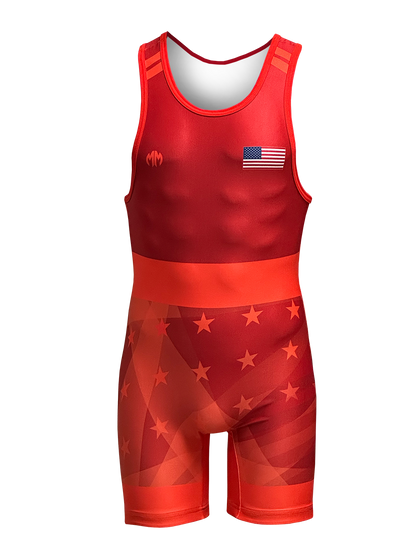 The Spangled UWW Series Men's Singlet