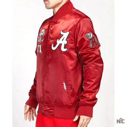University of Alabama Classic Red Satin Jacket