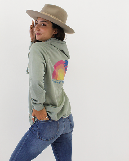 Koloa Watercolor Zip-Up Hoodie
