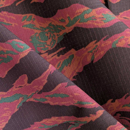 Langley Tech Button Up Shirt - Maroon Tiger Camo