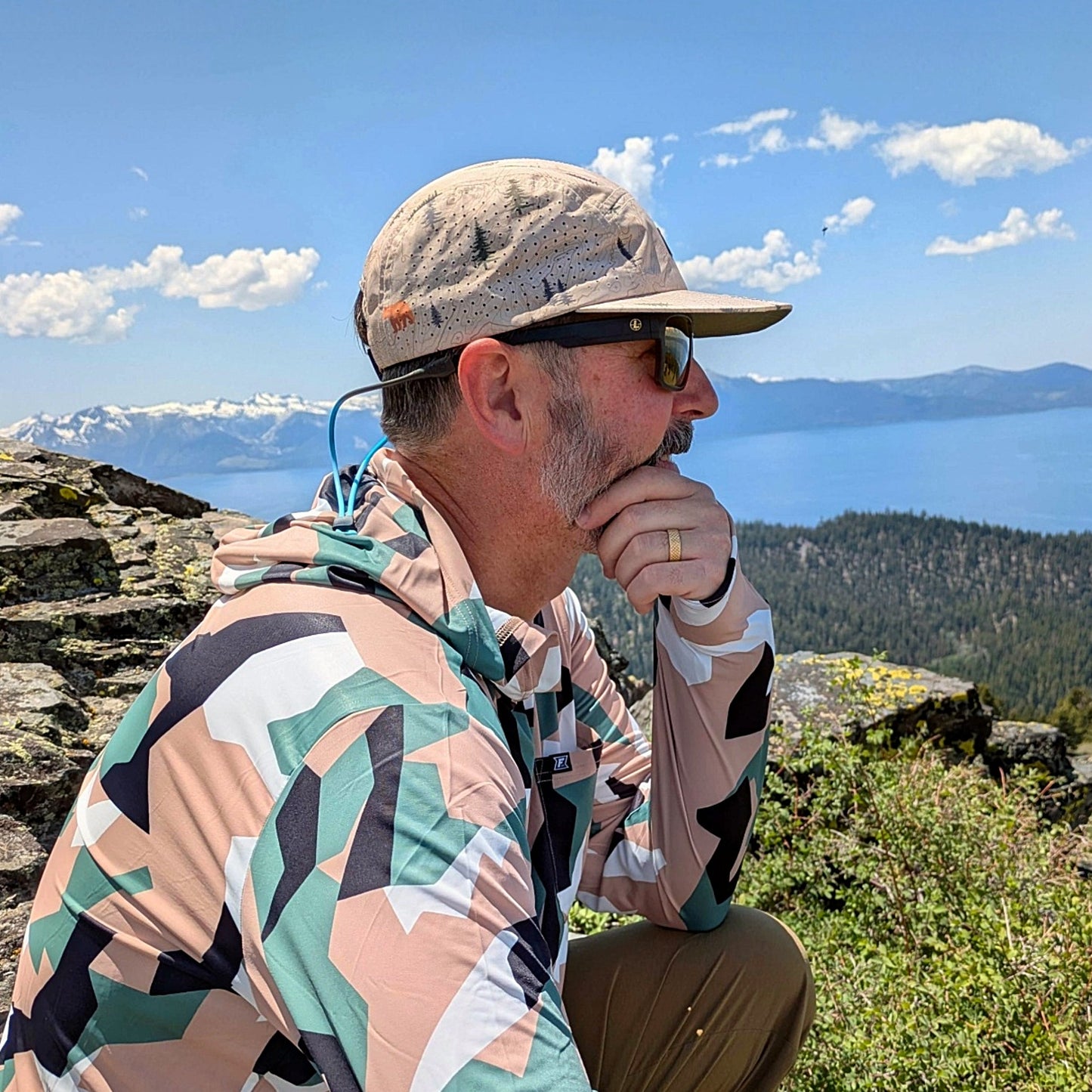 Bridgeport 5-Panel Camper Hat - Khaki/Bear