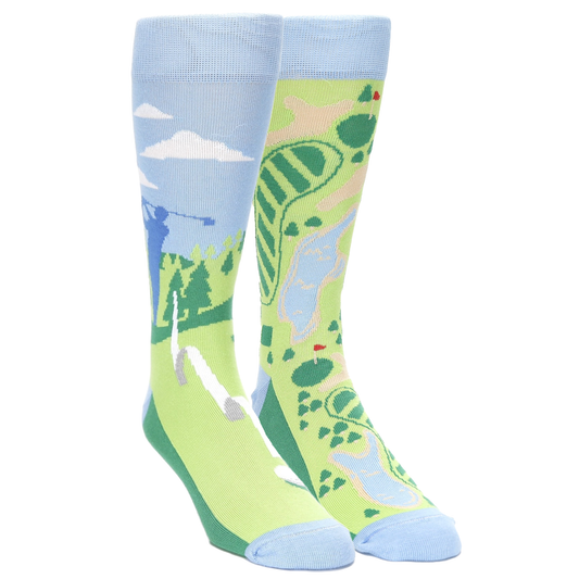 Novelty Golf Socks 2 Pack - Made in the USA