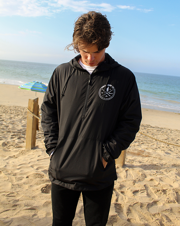 Koloa Looking For Waves Quarter-Zip Water Resistant Windbreaker