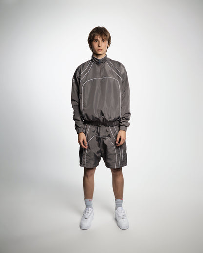 “RADIANT AURA” NYLON SHORTS ( SHADOW GREY)