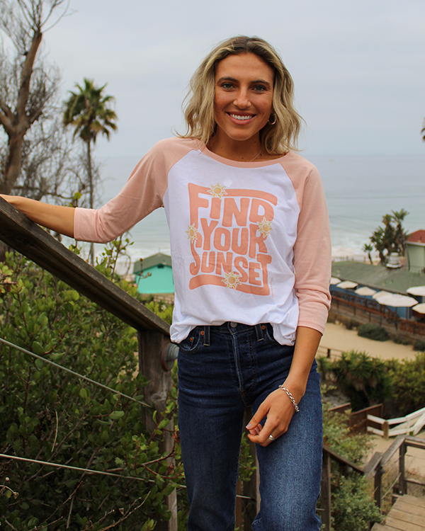 Koloa Groovy Find Your Sunset 3/4-Sleeve T-Shirt