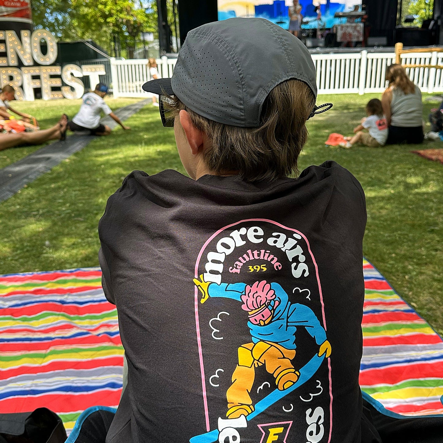 Crushable 5-Panel Camper Hat - Black/Grey