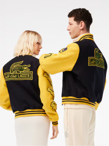 Lacoste Unisex Two-Tone Wool Bomber Jacket