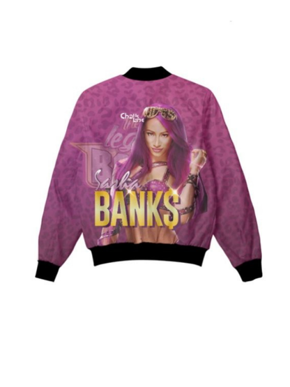 Sasha Banks Retro Fanimation WWE Jacket