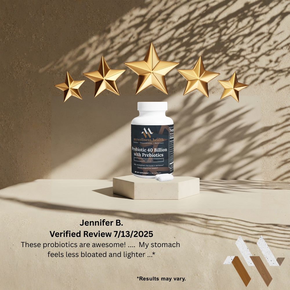 Probiotic 40 Billion CFU with Prebiotics - Natural Digestive Support