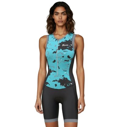 Women’s Kona Assault Triathlon Race Suit — Sleeveless Performance Tri Suit