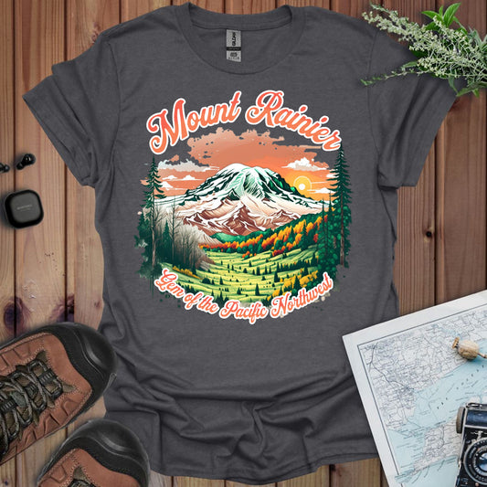 Mount Rainier National Park Unisex Fit Soft T-Shirt Gem of the Pacific Northwest