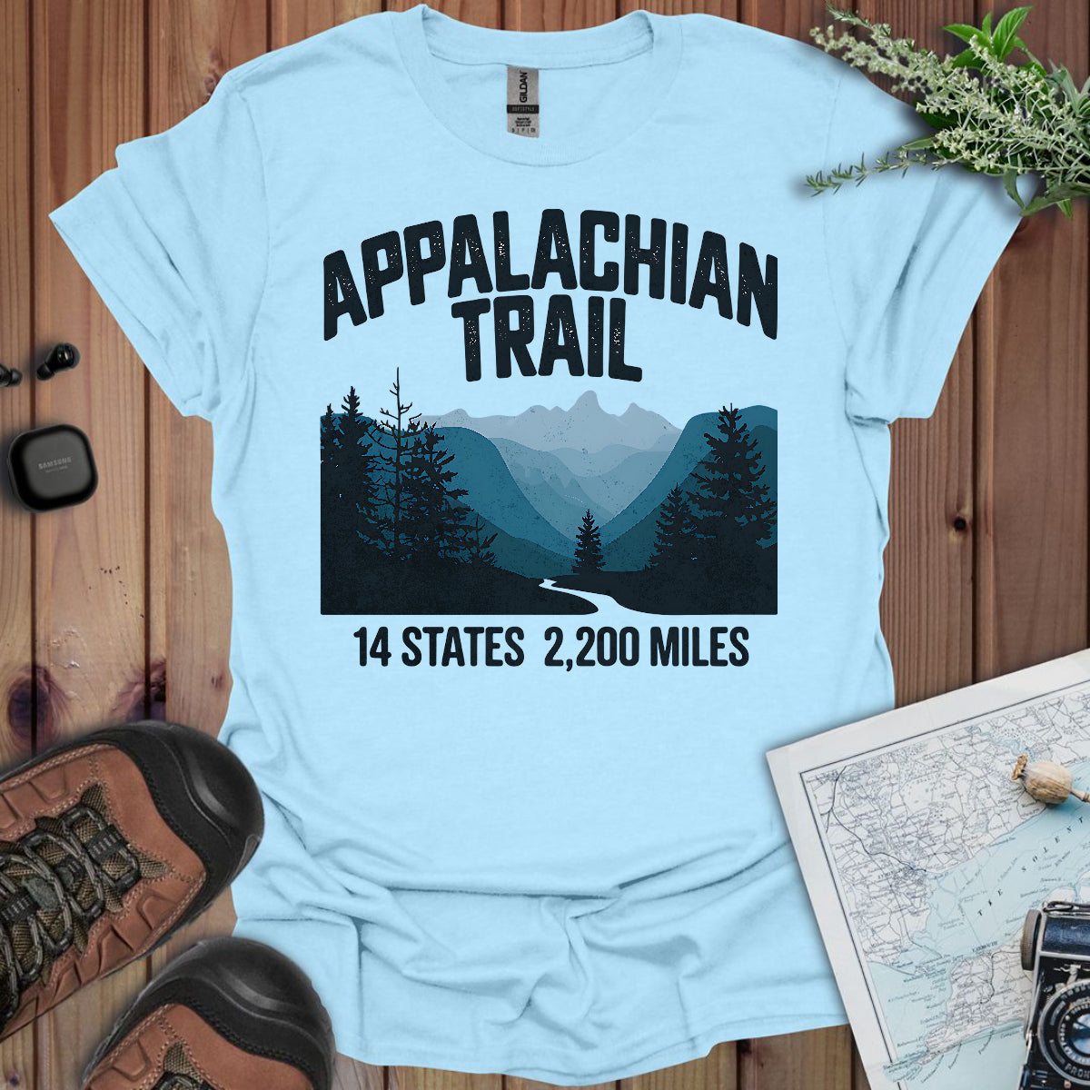 Appalachian Trail 14 States 2200 Miles Unisex Fit Soft T-Shirt