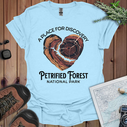 Petrified Forest National Park Unisex Fit Soft T-Shirt Heart Wood